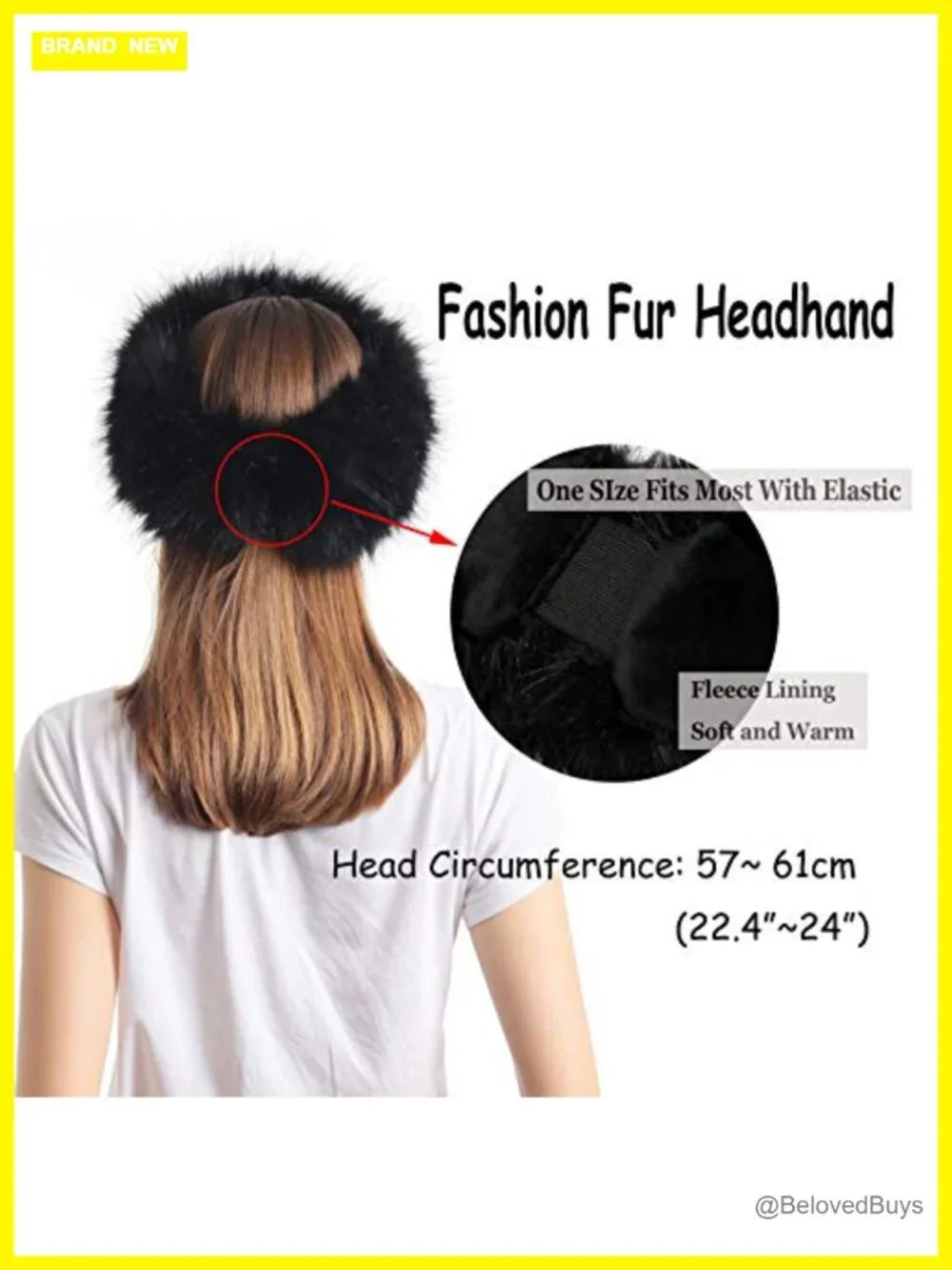 Faux Fur Headband with Earmuffs and Wrist Cuff Set Winter
